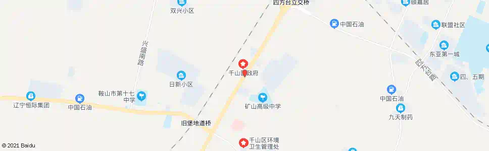 鞍山千山区政府_公交站地图_鞍山公交_妙搜公交查询2025