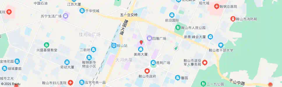 鞍山站前_公交站地图_鞍山公交_妙搜公交查询2025