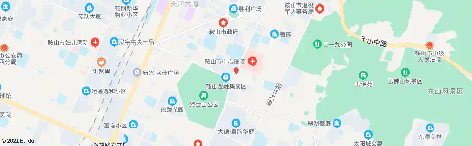 鞍山烈士山_公交站地图_鞍山公交_妙搜公交查询2025