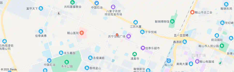 鞍山铁西区委_公交站地图_鞍山公交_妙搜公交查询2025