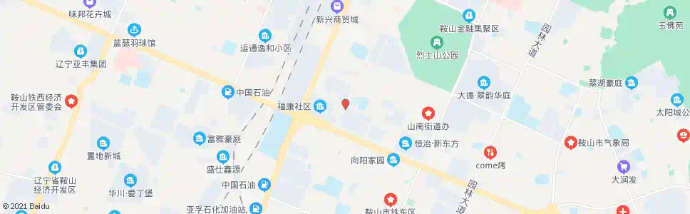 鞍山解放路立交桥东_公交站地图_鞍山公交_妙搜公交查询2025