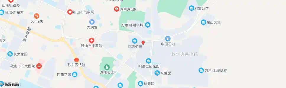 鞍山明达世纪花园_公交站地图_鞍山公交_妙搜公交查询2025