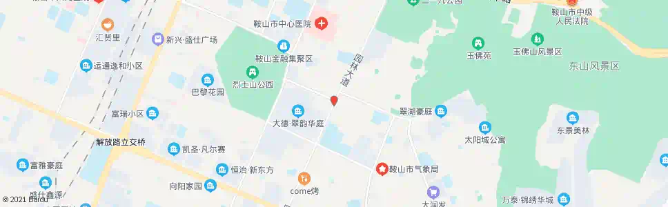 鞍山园林路_公交站地图_鞍山公交_妙搜公交查询2025