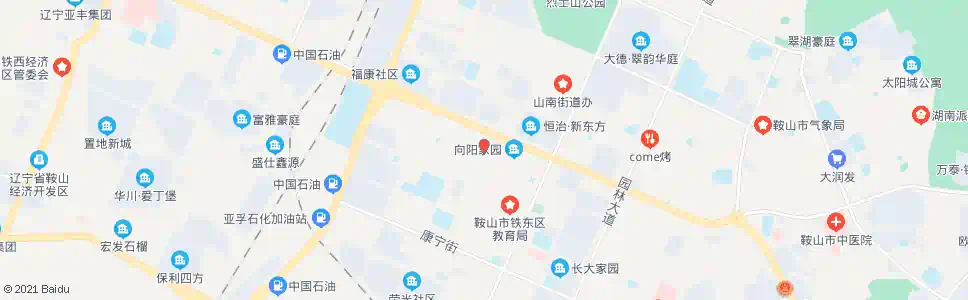 鞍山解放东路_公交站地图_鞍山公交_妙搜公交查询2025