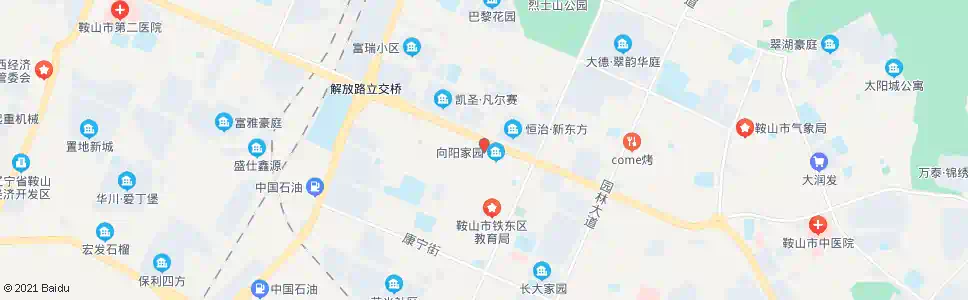 鞍山荣誉街_公交站地图_鞍山公交_妙搜公交查询2025