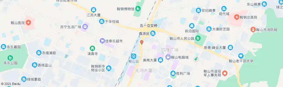 鞍山虹桥北(站前)_公交站地图_鞍山公交_妙搜公交查询2025