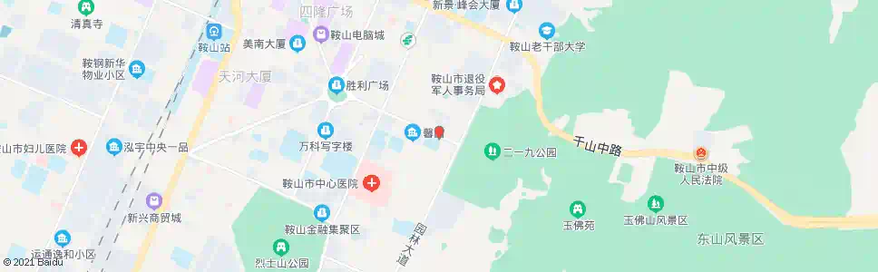 鞍山二一九公园_公交站地图_鞍山公交_妙搜公交查询2025
