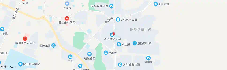 鞍山米兰小区_公交站地图_鞍山公交_妙搜公交查询2025