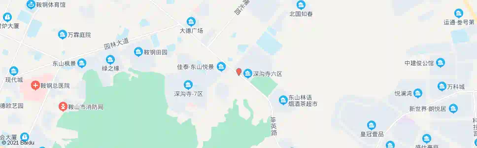 鞍山深沟寺广场_公交站地图_鞍山公交_妙搜公交查询2025