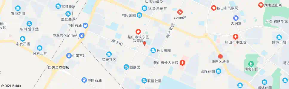 鞍山中华南路_公交站地图_鞍山公交_妙搜公交查询2025