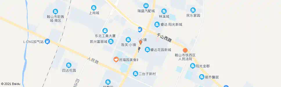 鞍山阪芙小镇_公交站地图_鞍山公交_妙搜公交查询2025