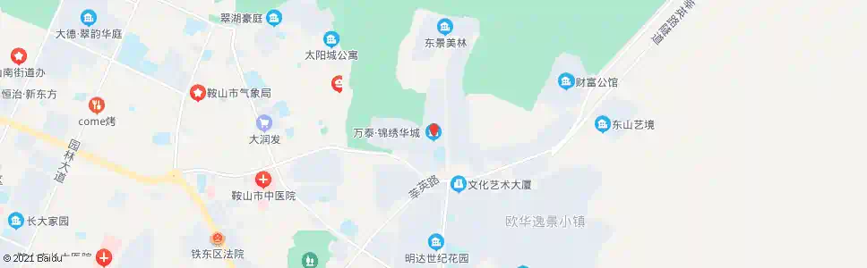 鞍山万泰锦绣华城_公交站地图_鞍山公交_妙搜公交查询2025