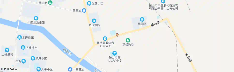 鞍山西大楼_公交站地图_鞍山公交_妙搜公交查询2025