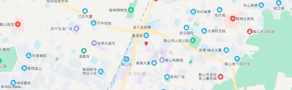 鞍山朝阳二姐_公交站地图_鞍山公交_妙搜公交查询2025