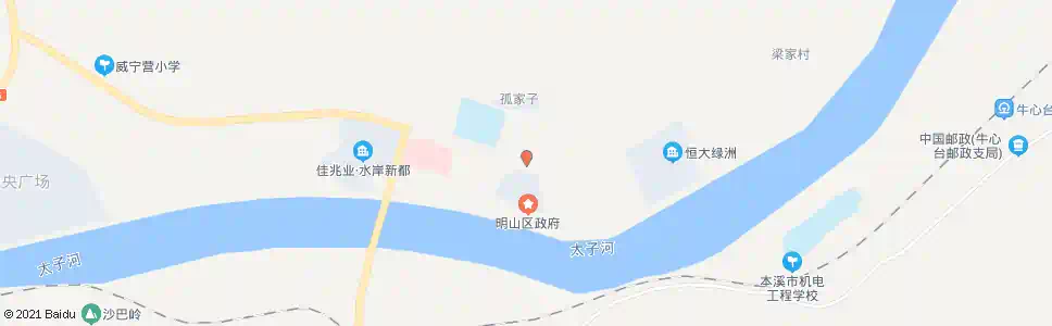本溪明山区政府_公交站地图_本溪公交_妙搜公交查询2025
