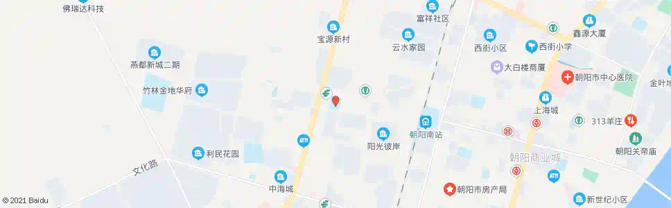 朝阳新华小学_公交站地图_朝阳公交_妙搜公交查询2025