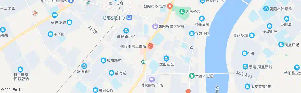 朝阳市二院_公交站地图_朝阳公交_妙搜公交查询2025
