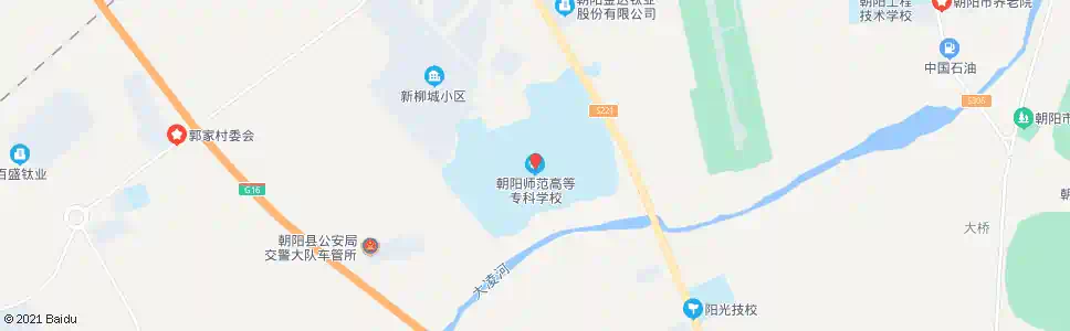 朝阳高等师范专科学校_公交站地图_朝阳公交_妙搜公交查询2025