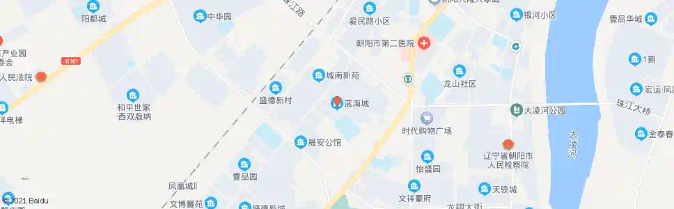朝阳蓝海城_公交站地图_朝阳公交_妙搜公交查询2025