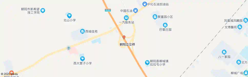 朝阳立交桥_公交站地图_朝阳公交_妙搜公交查询2025
