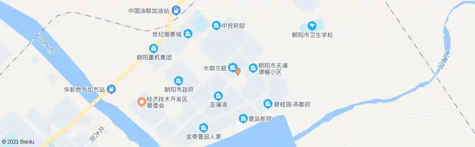 朝阳御水澜庭_公交站地图_朝阳公交_妙搜公交查询2025