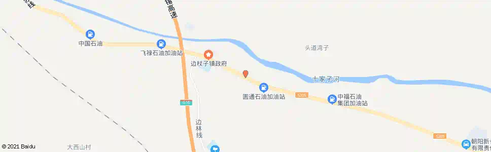 朝阳边杖子村_公交站地图_朝阳公交_妙搜公交查询2025