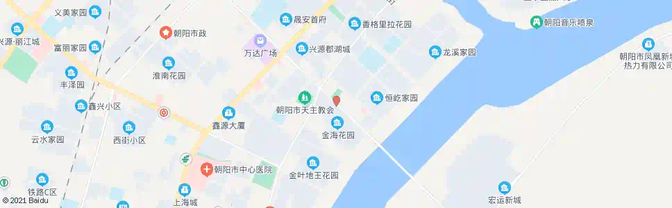 朝阳金海花园_公交站地图_朝阳公交_妙搜公交查询2025