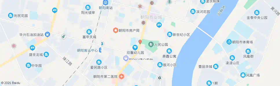 朝阳人民公园_公交站地图_朝阳公交_妙搜公交查询2025