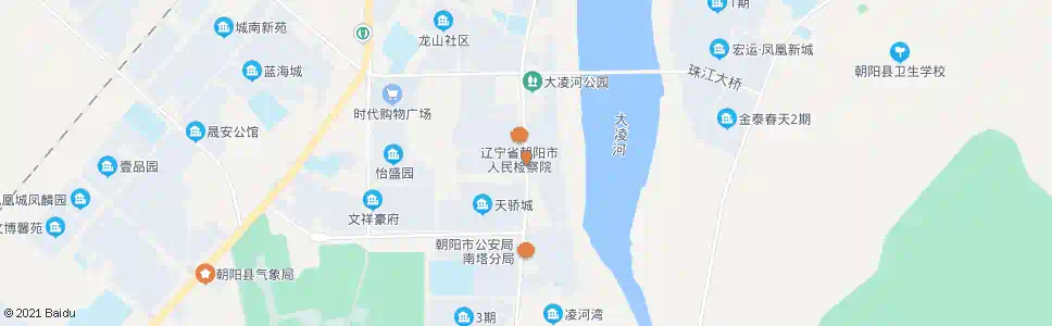 朝阳凌河庄园_公交站地图_朝阳公交_妙搜公交查询2025