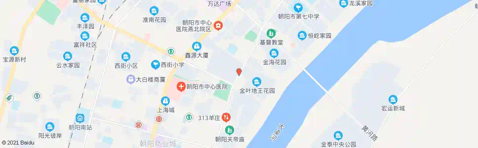 朝阳金叶帝王花园_公交站地图_朝阳公交_妙搜公交查询2025