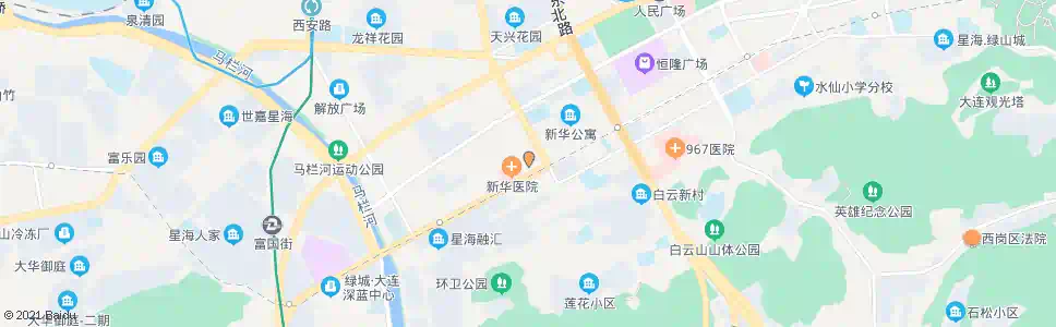 大连医大一院二部_公交站地图_大连公交_妙搜公交查询2025