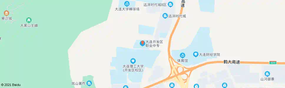 大连职业中专(开发区)_公交站地图_大连公交_妙搜公交查询2025