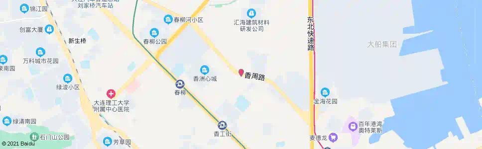 大连香海街_公交站地图_大连公交_妙搜公交查询2025