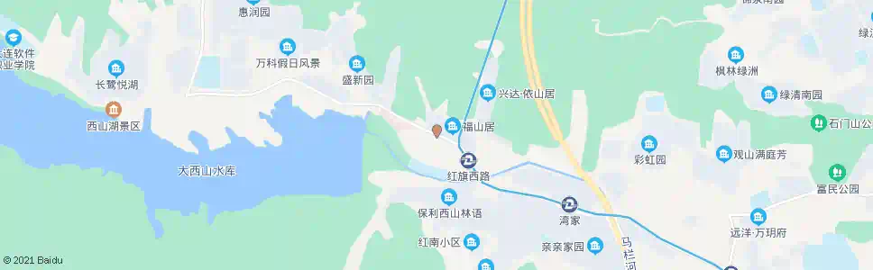 大连红旗镇小学_公交站地图_大连公交_妙搜公交查询2025