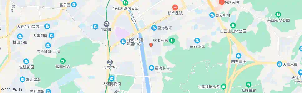 大连白云山庄_公交站地图_大连公交_妙搜公交查询2025