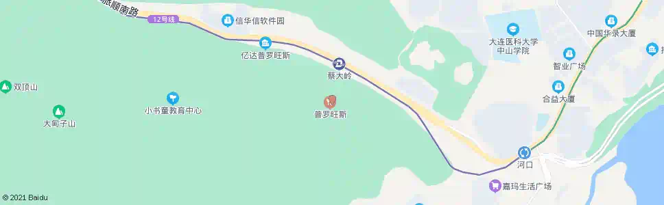 大连普罗旺斯二期_公交站地图_大连公交_妙搜公交查询2025
