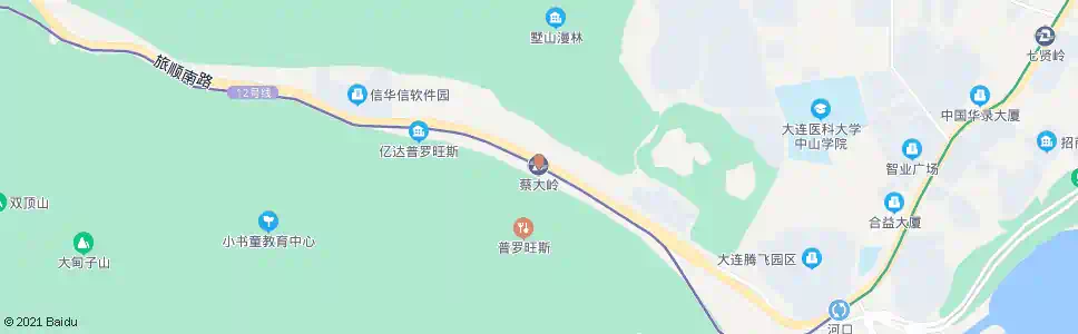 大连蔡大岭轻轨站_公交站地图_大连公交_妙搜公交查询2025
