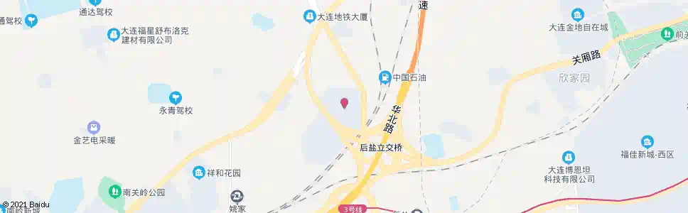 大连后盐车市_公交站地图_大连公交_妙搜公交查询2025