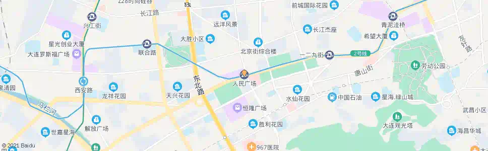 大连人民广场_公交站地图_大连公交_妙搜公交查询2025