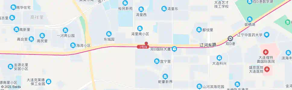 大连湾里小区西门_公交站地图_大连公交_妙搜公交查询2025