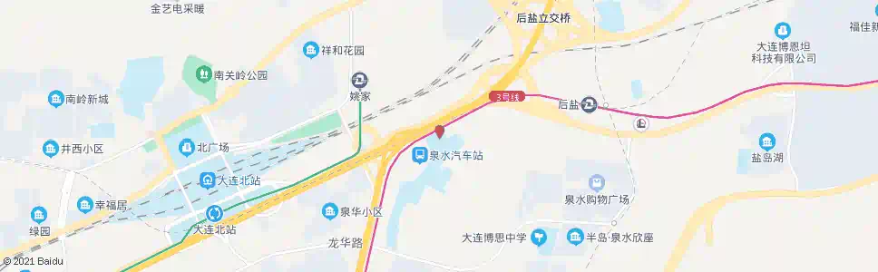 大连汽车学院_公交站地图_大连公交_妙搜公交查询2025