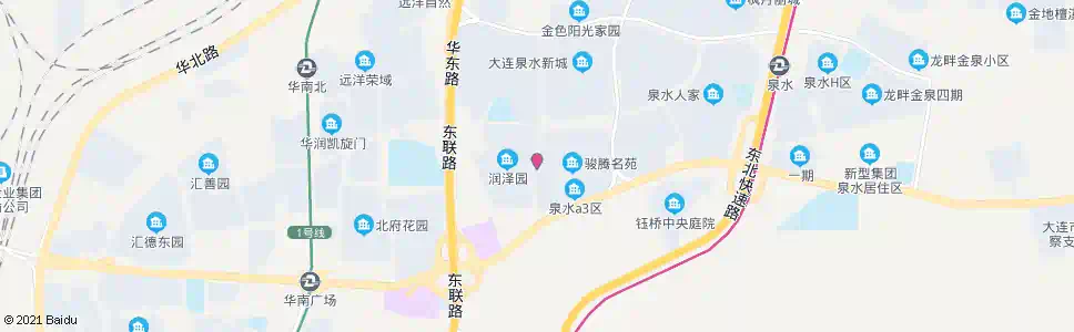 大连润泽园_公交站地图_大连公交_妙搜公交查询2025