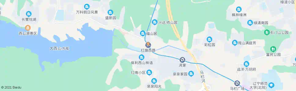 大连红旗西路站_公交站地图_大连公交_妙搜公交查询2025