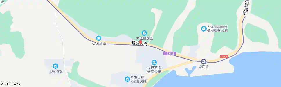 大连蓝湾镇_公交站地图_大连公交_妙搜公交查询2025