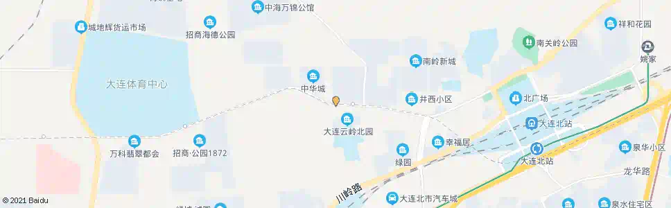 大连云岭北园_公交站地图_大连公交_妙搜公交查询2025