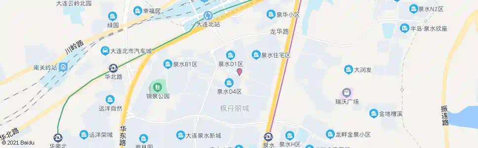 大连泉水D1区_公交站地图_大连公交_妙搜公交查询2025