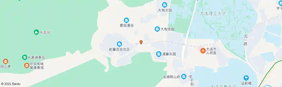 大连百合山庄_公交站地图_大连公交_妙搜公交查询2025