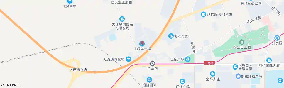 大连生辉第一城_公交站地图_大连公交_妙搜公交查询2025