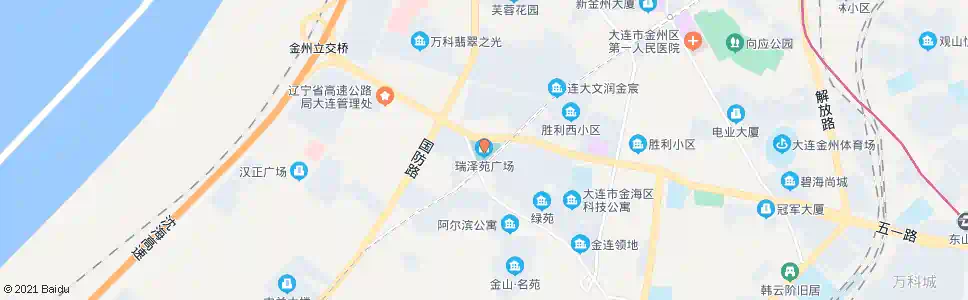 大连瑞泽苑广场_公交站地图_大连公交_妙搜公交查询2025