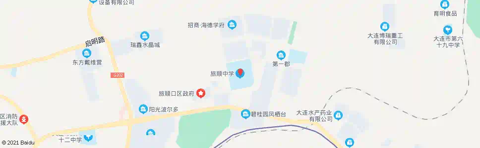 大连旅顺中学_公交站地图_大连公交_妙搜公交查询2025